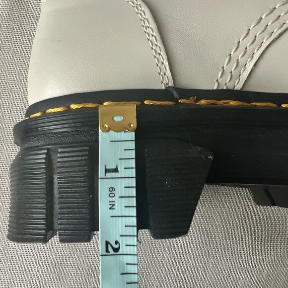 Dr. Martens Audrick Leather White Chunky Platform Combat Boots Women Siz… - Picture 10 of 12